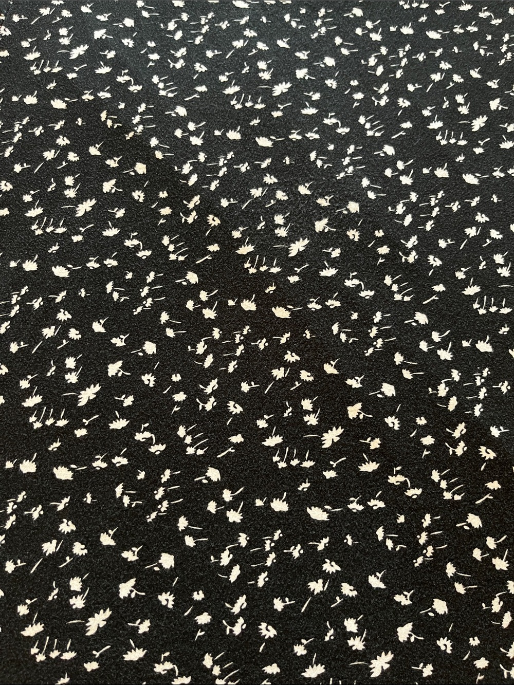 Philosophy Black Tee with White Floral Scatter - Short Sleeve - Picture 3 of 4